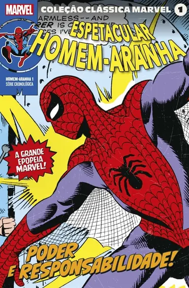 Capa da HQ Homem Aranha Marvel