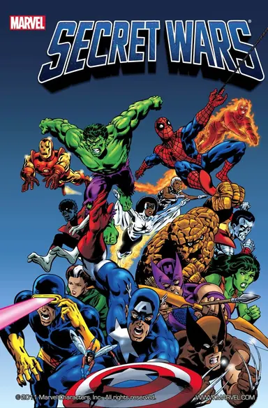 Capa da HQ Guerra Secreta Marvel